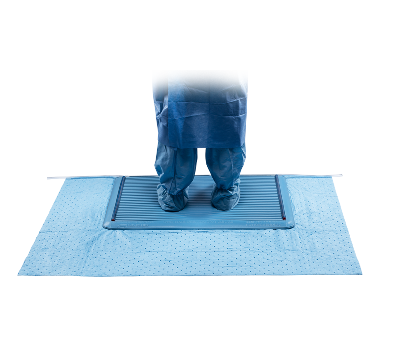 Large superabsorbent floor mat operating theatres, Clinical