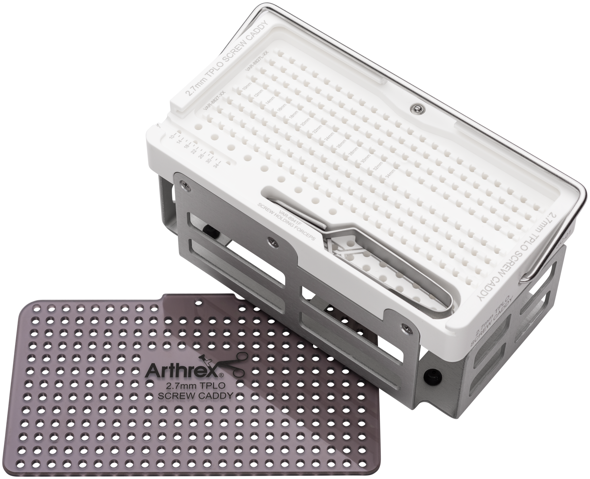 Arthrex - 2.7 mm TPLO Screw Caddy - Case - VAR-4027SC-01