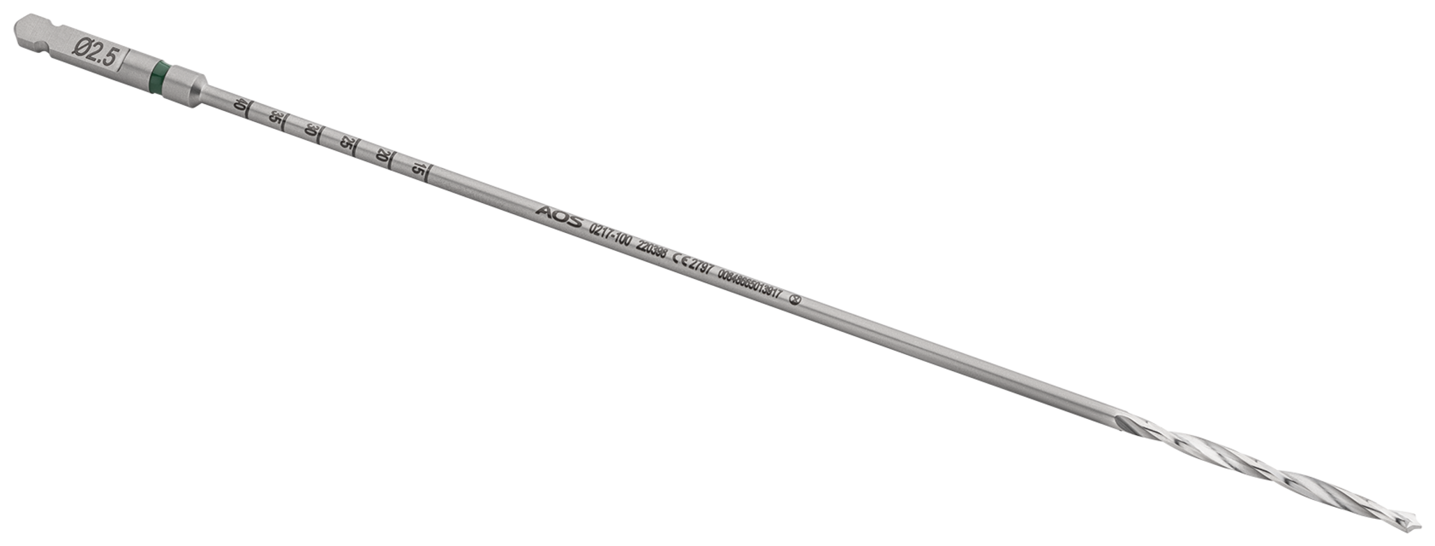 Arthrex - Drill Bit, Calibrated, Green, 2.5 mm - 0217-100