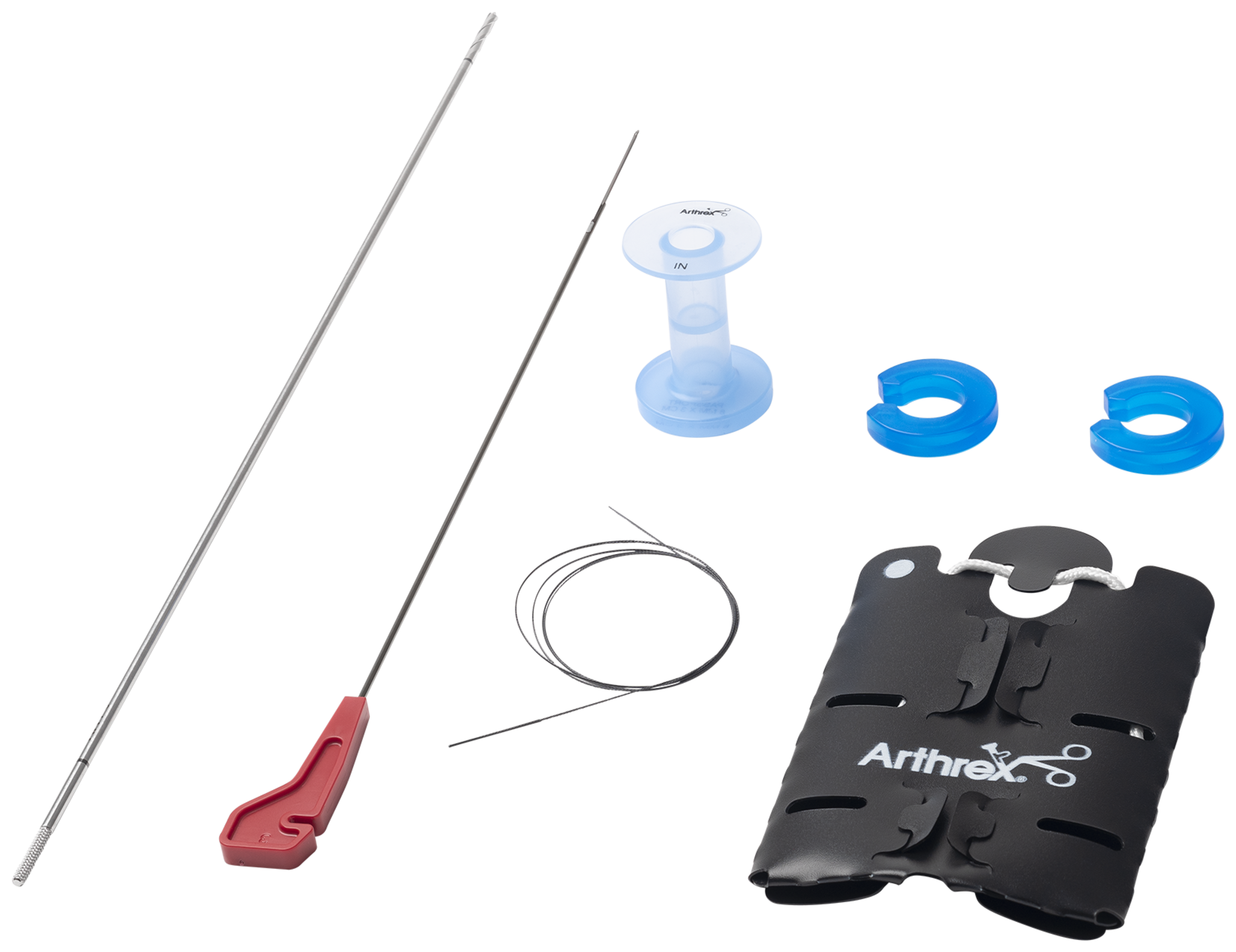 Arthrex - Suture Retriever, 10° Up Curved Shaft, 220 mm w/WishBone Handle -  AR-15551W