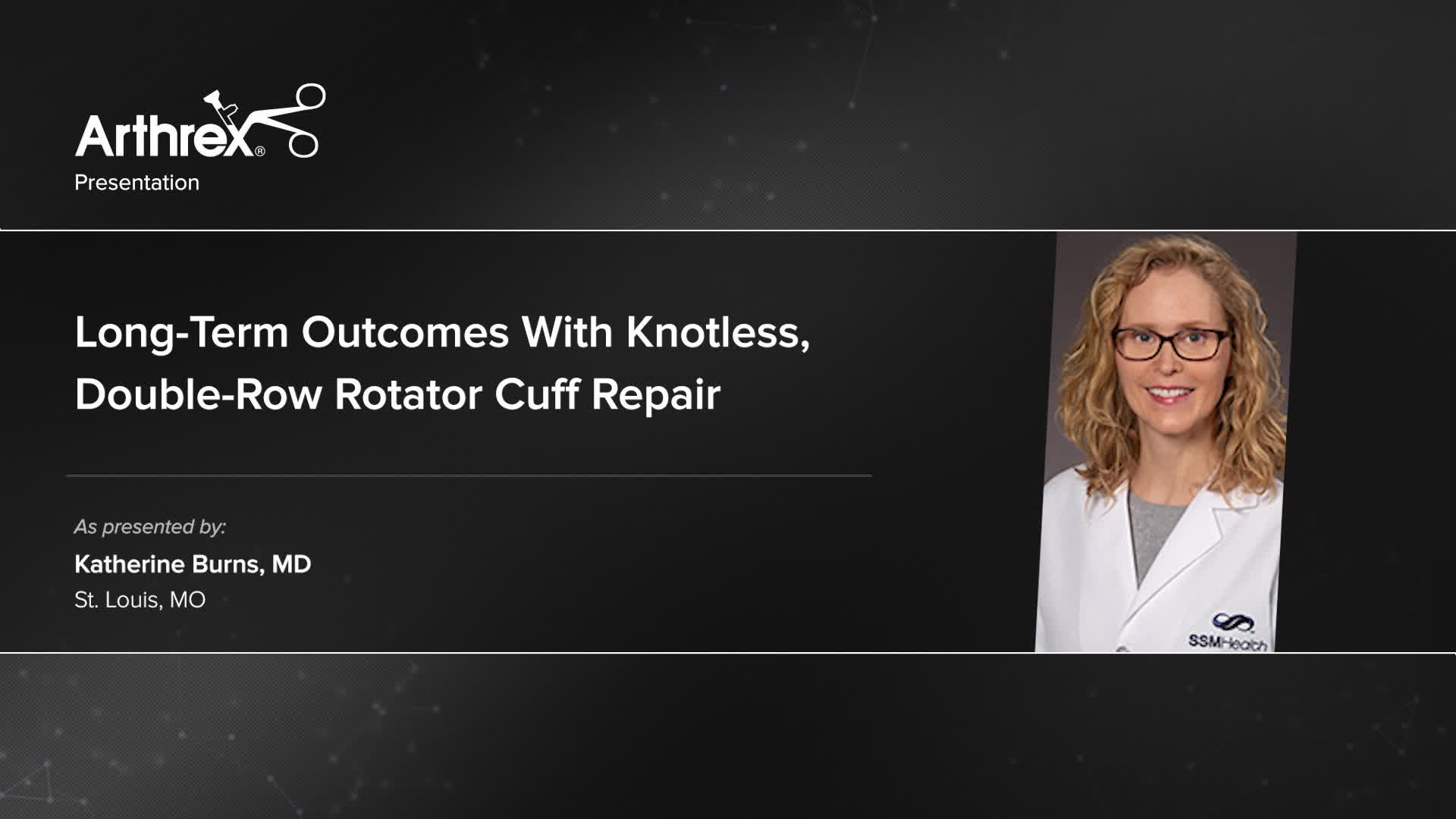 Arthrex Long Term Outcomes With Knotless Double Row Rotator Cuff Repair