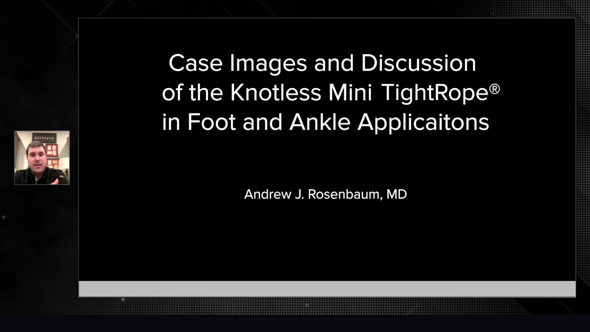 Case Review of the Knotless Mini TightRope® Anchor in Foot and Ankle Applications