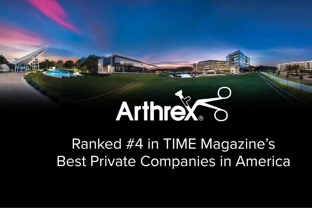 Arthrex Ranked No. 4 on TIME Magazine’s List of America’s Best Private Companies