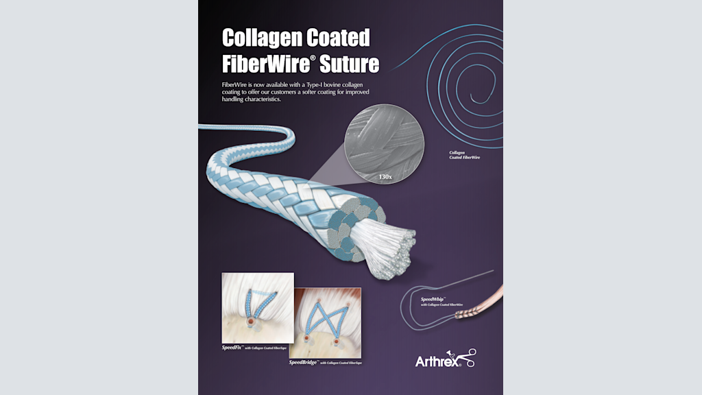 Collagen Coated FiberWire® Suture