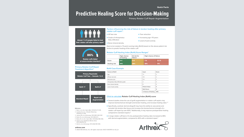 Predictive Healing Score for Decision-Making