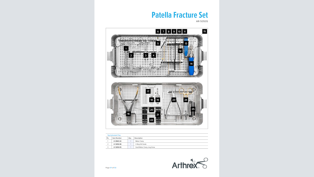 Patella Fracture Set (AR-5050S)