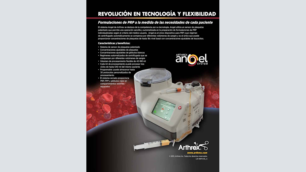 Sistema Angel™ de Arthrex - Revolución en tecnología y flexibilidad