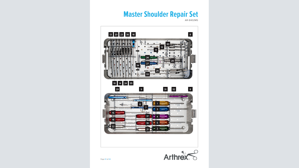Master Shoulder Repair Set (AR-8402MS)