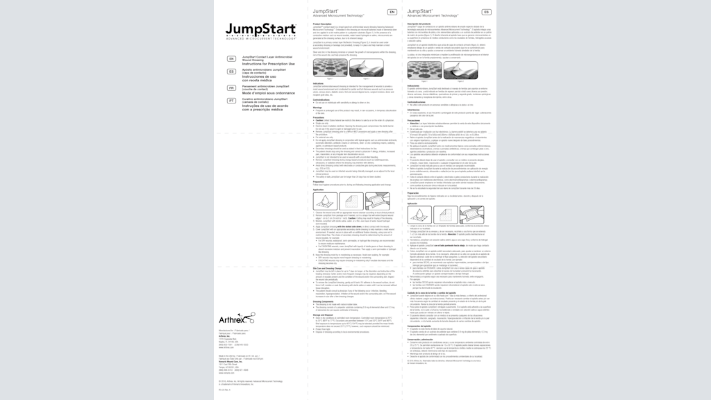 JumpStart® Contact Layer Antimicrobial Wound Dressing