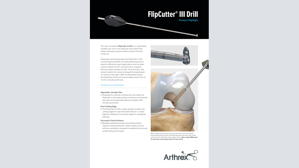 FlipCutter® III Drill