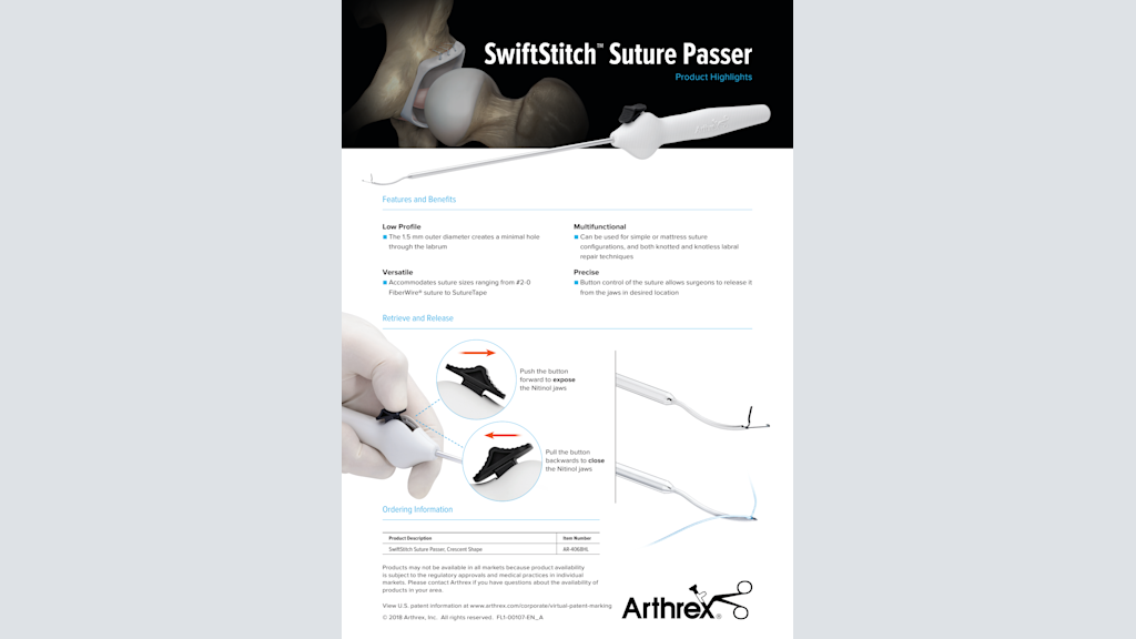 SwiftStitch™ Suture Passer