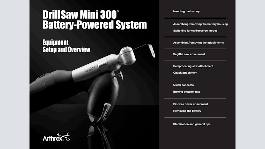 DrillSaw Mini 300™ Battery-Powered System