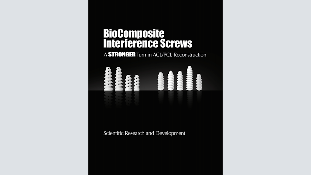 BioComposite Interference Screws - A Stronger Turn in ACL/PCL Reconstruction