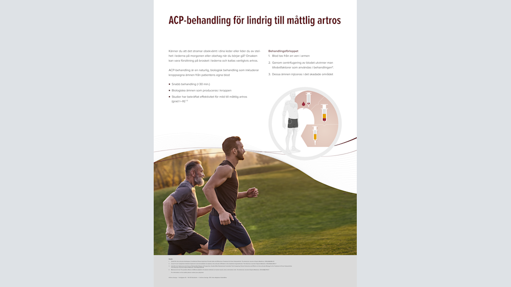 ACP-behandling för lindrig till måttlig artros