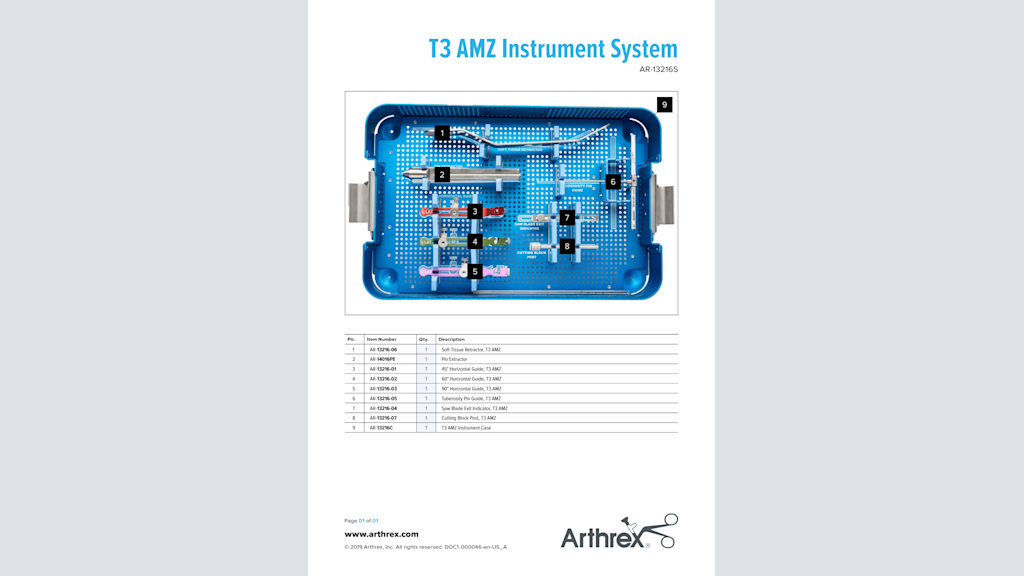 T3 AMZ Instrument System (AR-13216S)