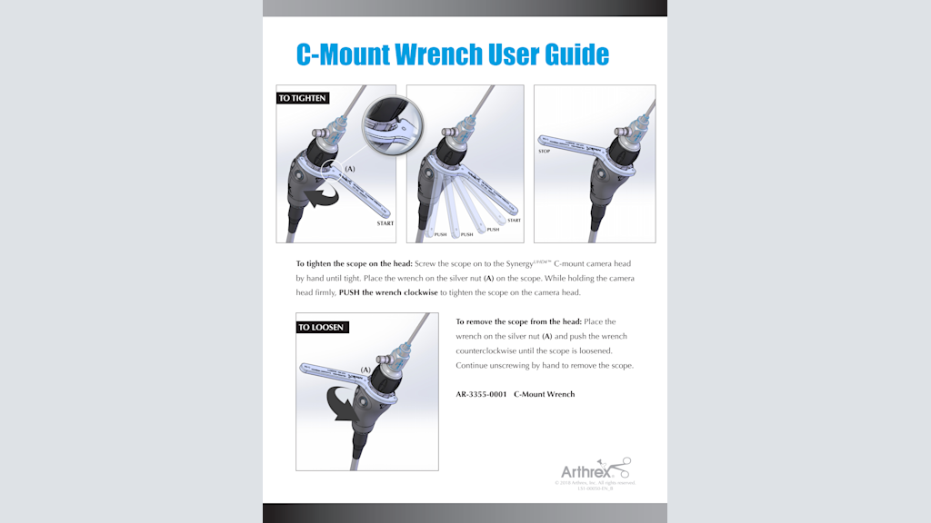 C-Mount Wrench User Guide