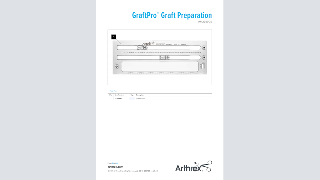 GraftPro® Graft Preparation (AR-2950DS)
