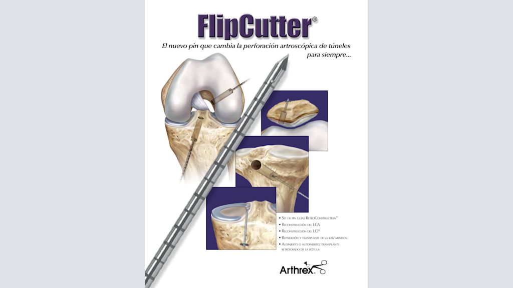 FlipCutter® - El nuevo pin que cambia la perforación artroscópica de túneles para siempre...