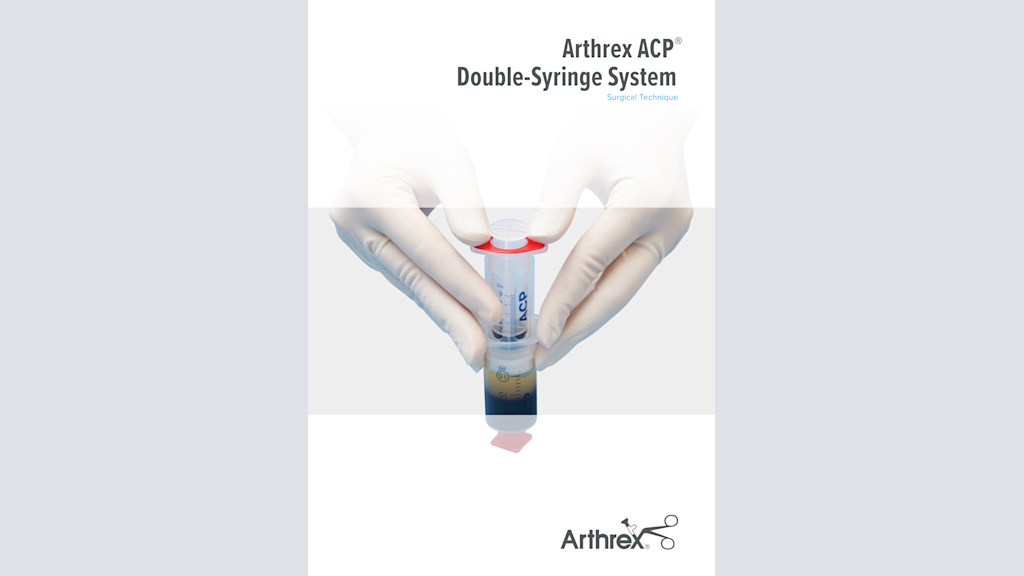 Arthrex ACP® Double-Syringe System