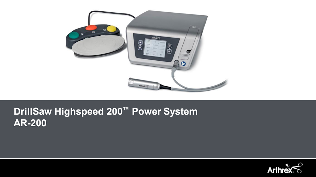 DrillSaw Highspeed 200™ Power System AR-200