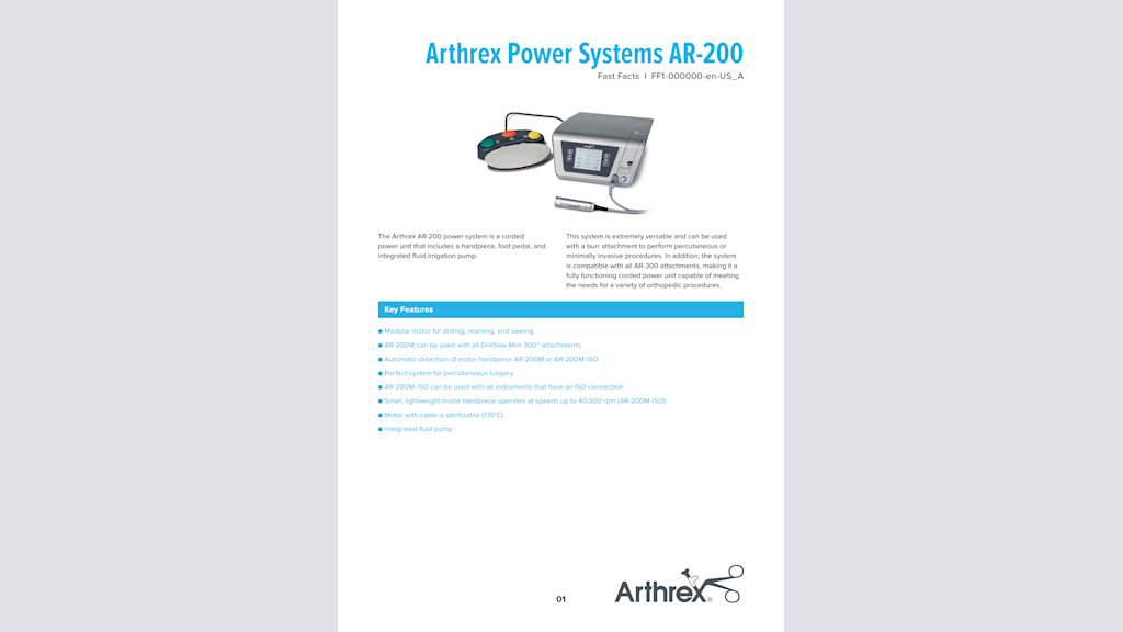 Arthrex Power Systems AR-200