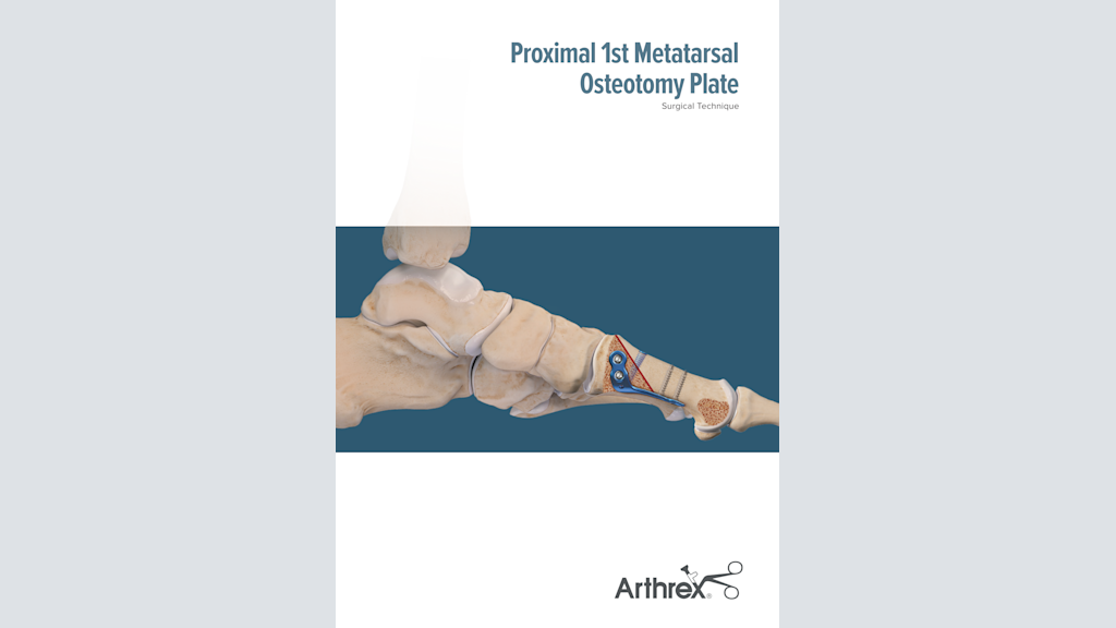 Proximal 1st Metatarsal Osteotomy Plate