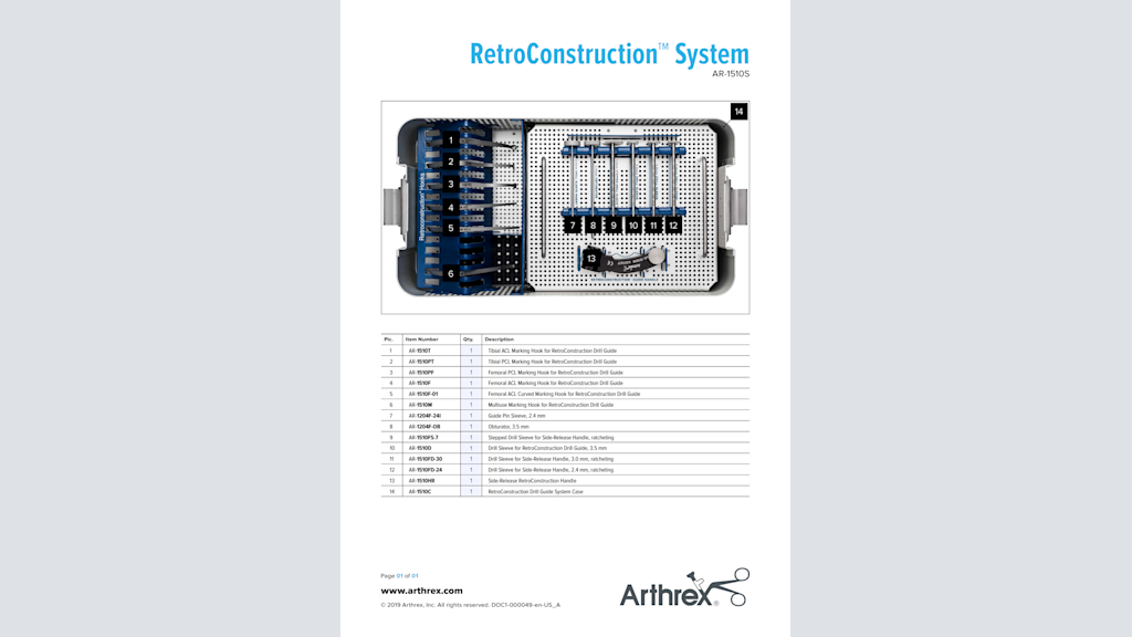 RetroConstruction™ System (AR-1510S)