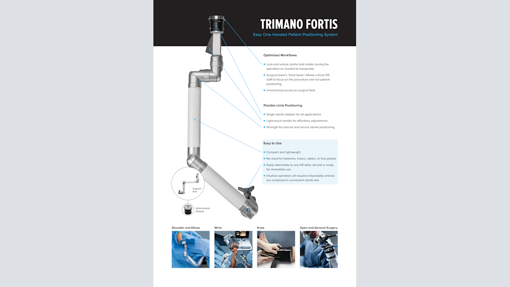 TRIMANO FORTIS - Easy One-Handed Patient Positioning System