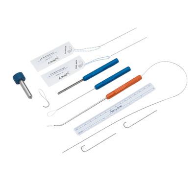 Kits descartables para pasaje de suturas para el LCC