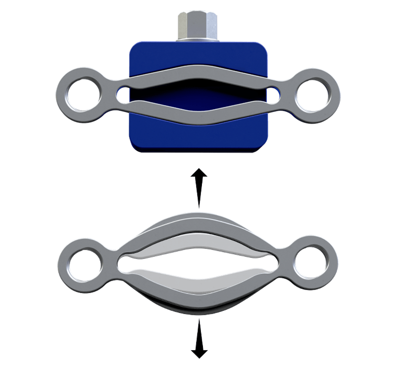 Placas de compressão de nitinol DynaNite<sup>®</sup>