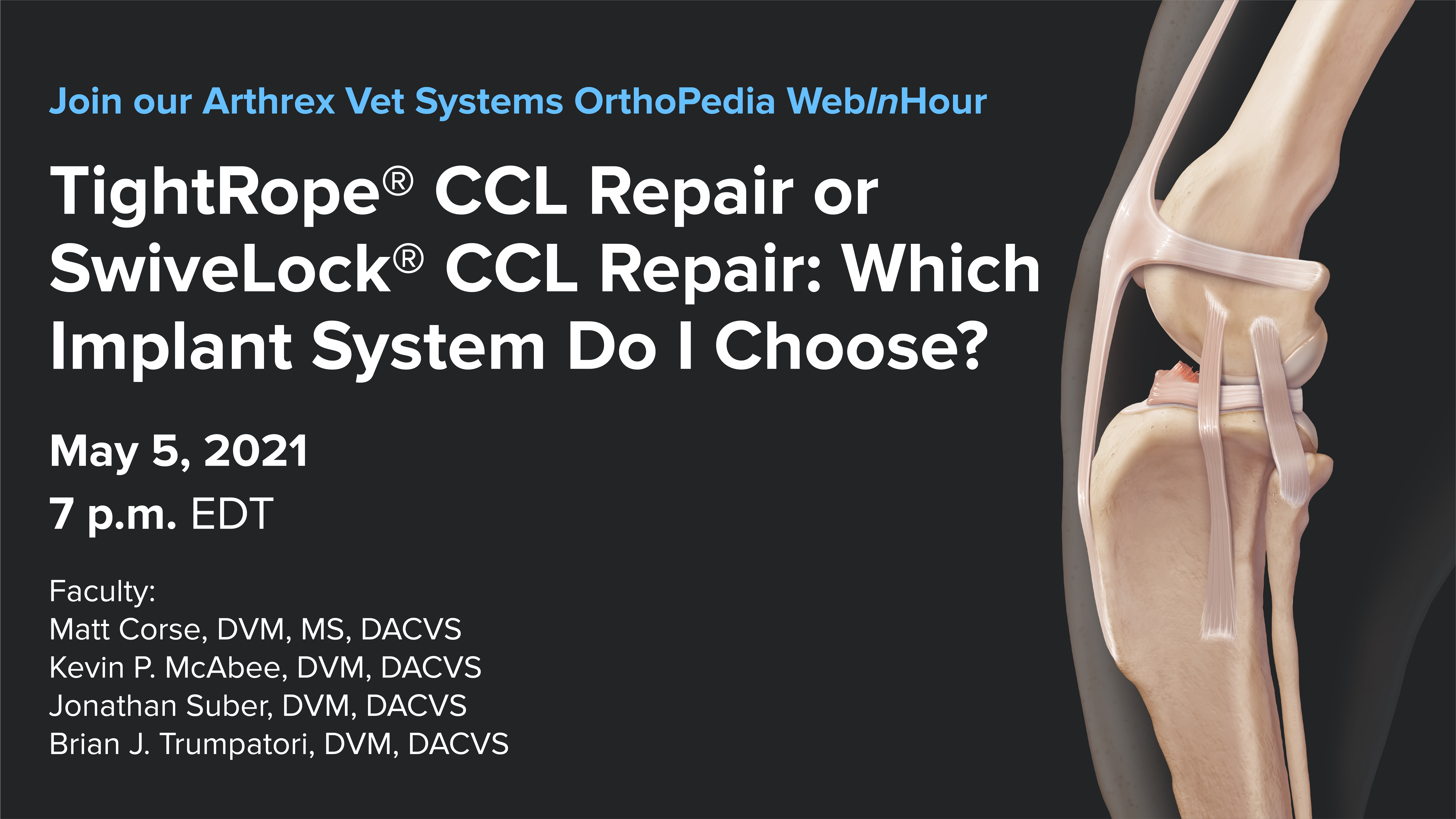 TightRope® CCL Repair or SwiveLock® CCL Repair: Which Do I Choose?