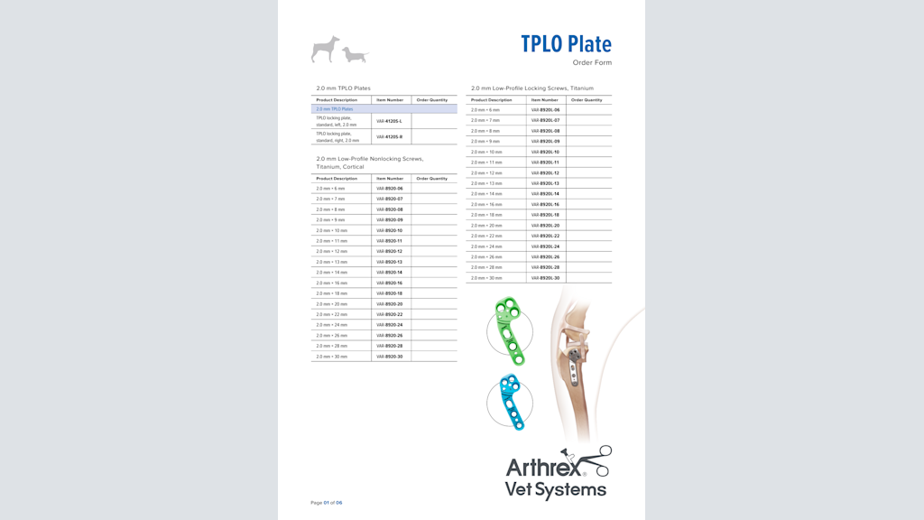 TPLO Plate