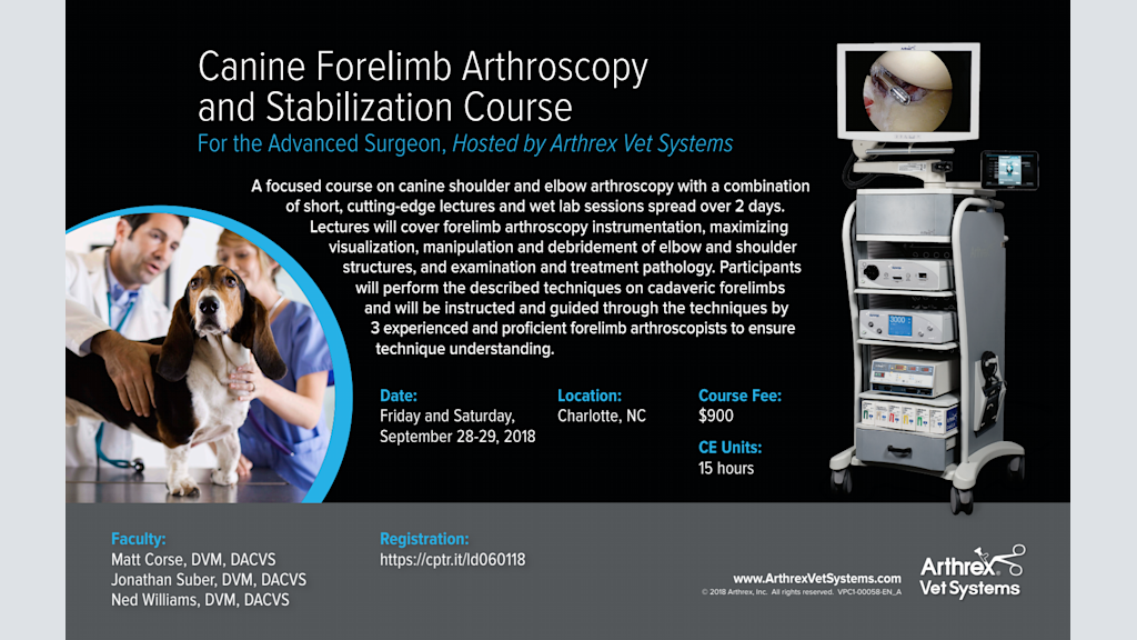 Canine Forelimb Arthroscopy and Stabilization Course