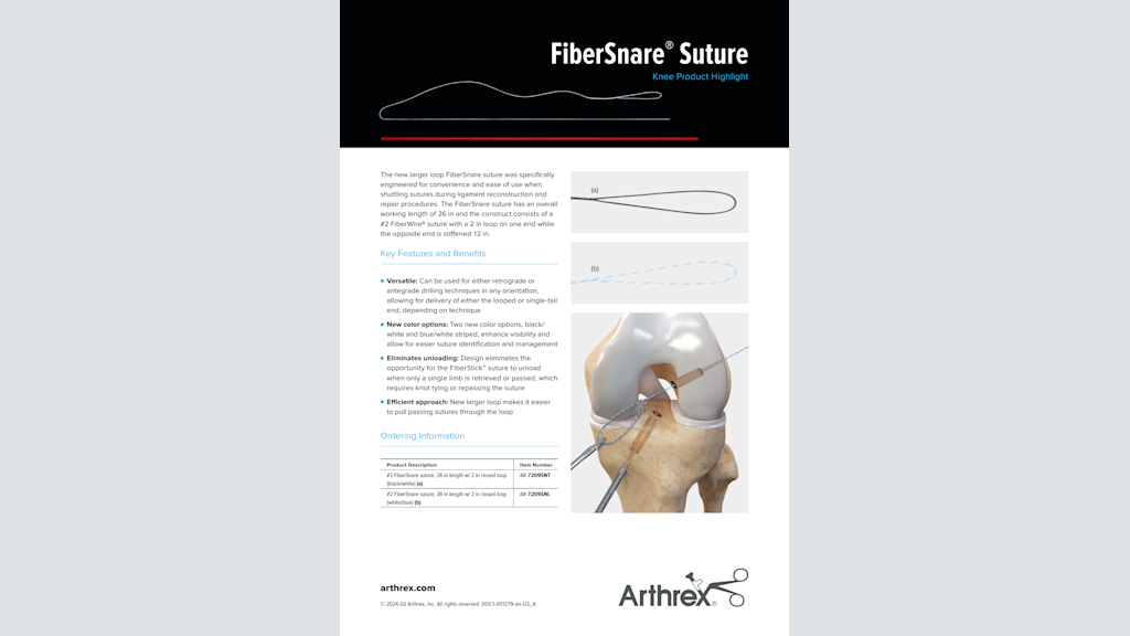 FiberSnare® Suture
