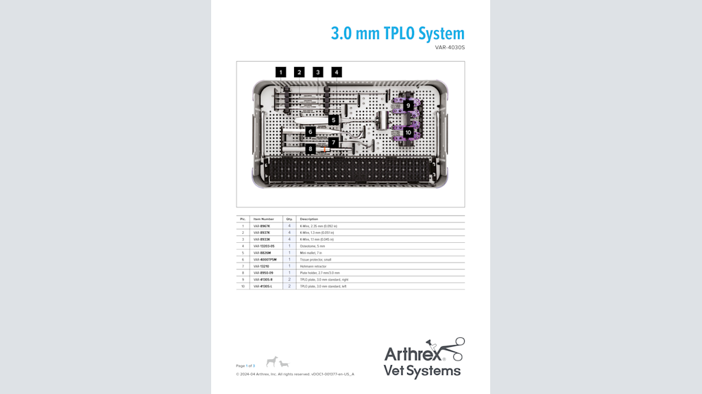 3.0 mm TPLO System