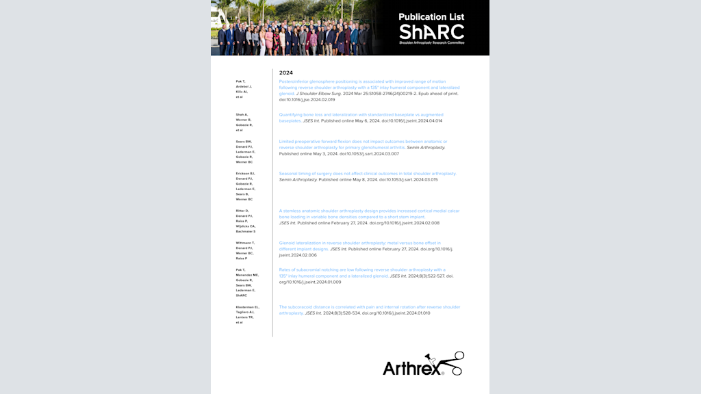 ShARC Publication List