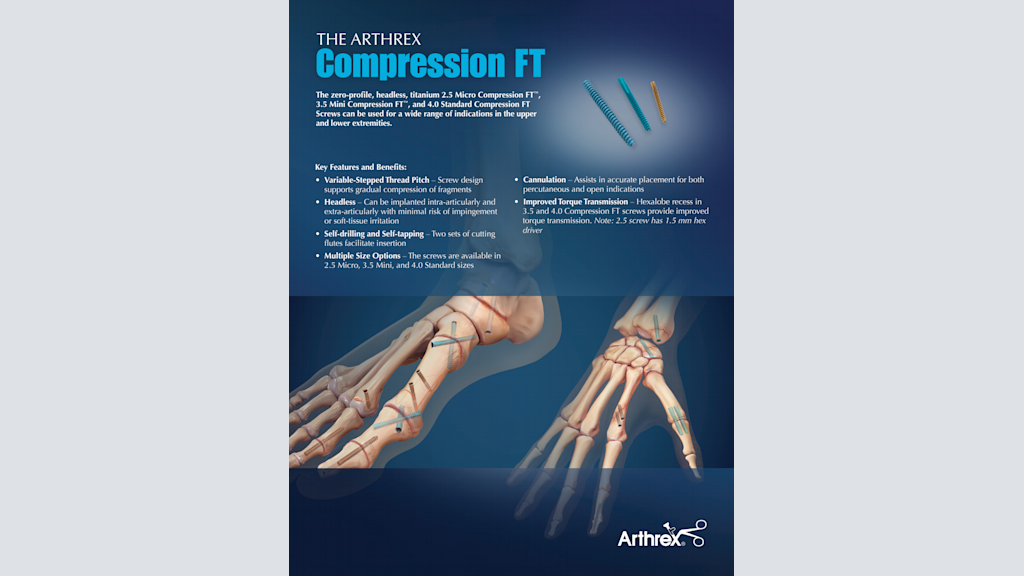 The ARTHREX Compression FT