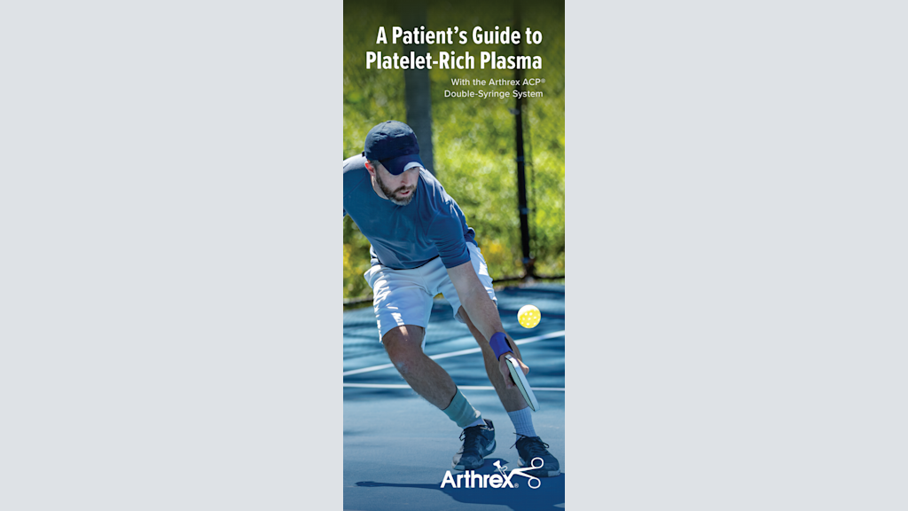 A Patient’s Guide to Platelet-Rich Plasma With the Arthrex ACP® Double-Syringe System