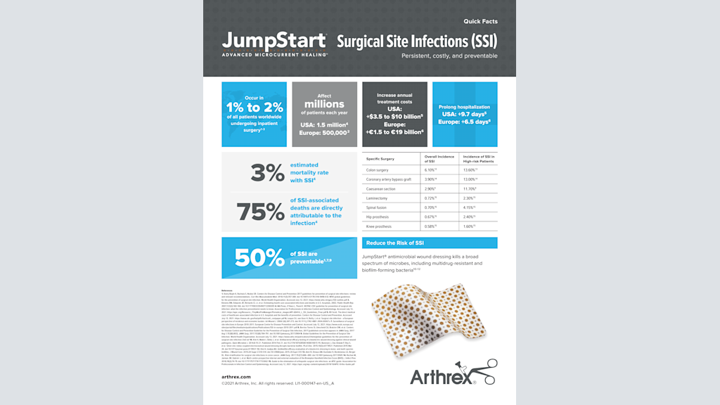 JumpStart® Advanced Microcurrent Healing™ - Surgical Site Infections (SSI)