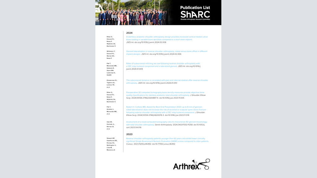 ShARC Publication List