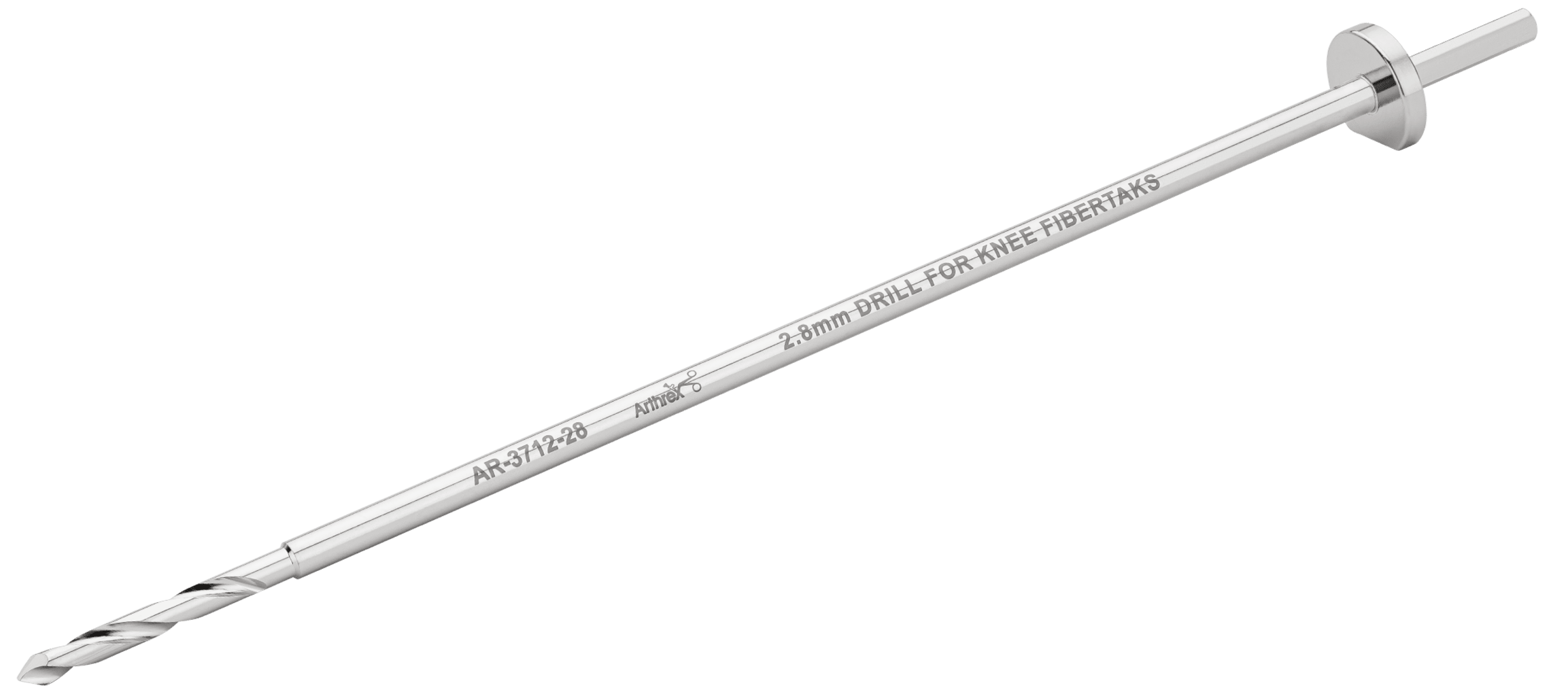 Arthrex - 2.8mm Drill for Knee FiberTaks - AR-3712-28