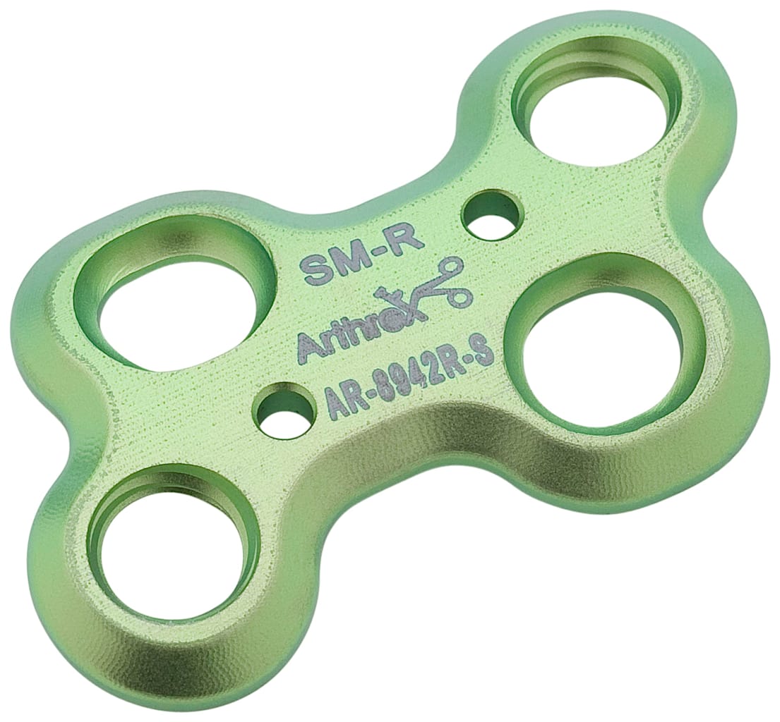 Arthrex - Low Profile H-Plate, Titanium, 28 x 16 mm, Small, Right - AR-8942R-S Arthrex - Low Profile H-Plate, Titanium, 28 x 16 mm, Small, Right - AR-8942R-S