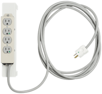 4 Outlet Power Strips, 15' Cord