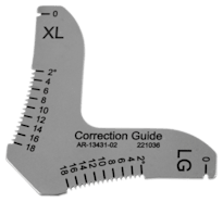 Correction Guide, LG/XL