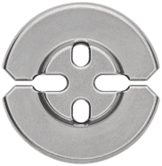 TightRope ABS-Button, rund, konkav, Ø 17 mm