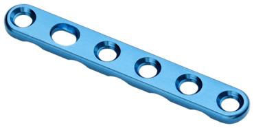 Straight Plate, 2.0 mm, 6 Hole, Reinforced