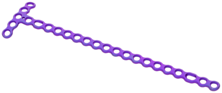 Wide T-Plate, 2.7 mm, 20 Hole