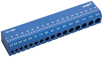 Sehnenstärketester, 4.5 - 12 mm, 0.5 mm Abstufung