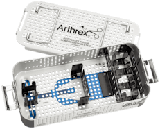 Instrumentencontainer, für Autograft-Gewebekompressionssystem