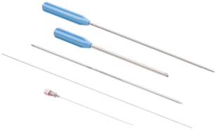 3.9 mm Knotless Corkscrew Instrumentenset, transtendinöse/perkutane Insertion, mit 1.5 mm Nitinoldraht, 17G Kanüle, Dilatator, Spear und Punch